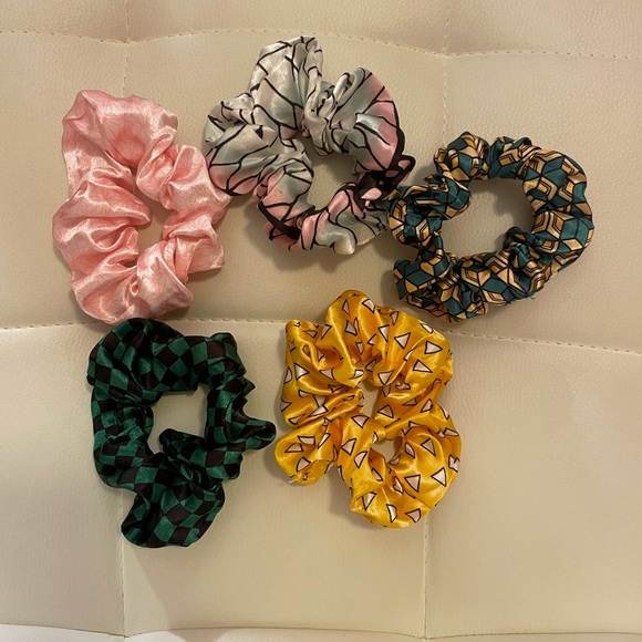 Nezuko Set (Nezuko plush; Nezuko washi tape; sticky tabs; scrunchies) - Picture 8 of 8